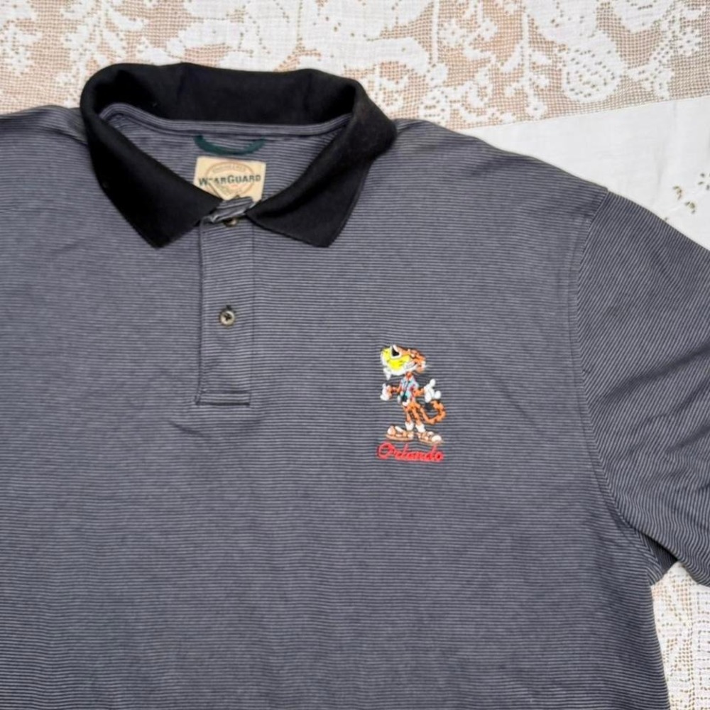 WearGuard Chester Cheetah Orlando striped polo‎ shirt men's 2XL
